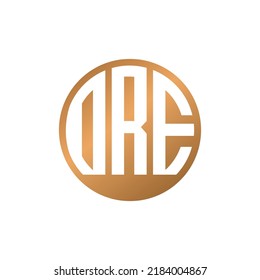 Circular Logo Design Consisting of Letters D, R, E