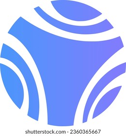 Circular logo design template. Abstract vector icon idea.