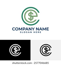 A circular logo featuring the letter "C" creatively intertwined with a dollar sign, resembling a coin. This design symbolizes financial success, growth, and a secure financial future.