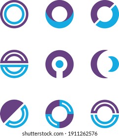 Circular logo ideas with duel colours