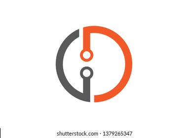 Circular Logo Letter C And D Tech