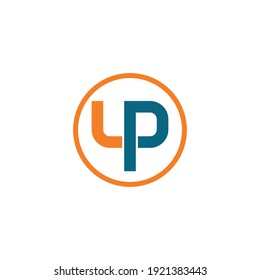 Circular logo with letters Y and P. Vector