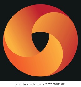 Logotipo circular con una estética moderna