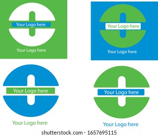 Circular logo vector with a + on the negative space. This vector is ideally for a medicine buiness(Pharmacy) or medicine investigation,natural products, ecologic buiness or any buiness in healthcare