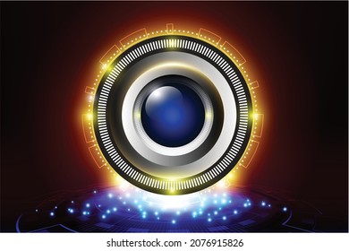 
Circular luminous background The flying saucer pattern sparkles around the circle. Full future technology Elements for creating abstract color scenes.