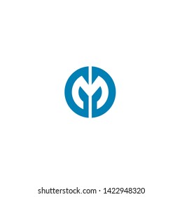 Circular M logo  and icon