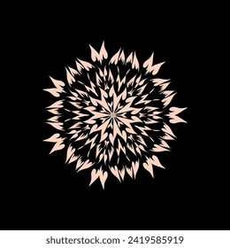 Circular mandala color pattern for Henna