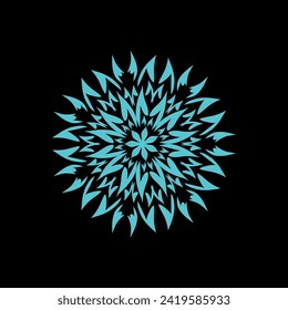 Circular mandala color pattern for Henna