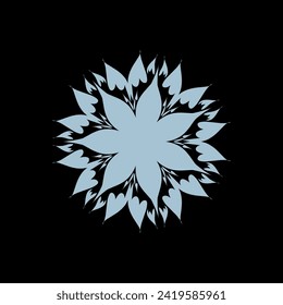 Circular mandala color pattern for Henna