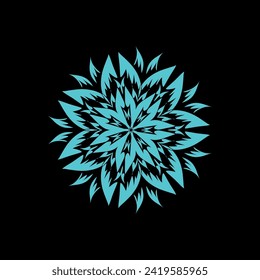 Circular mandala color pattern for Henna
