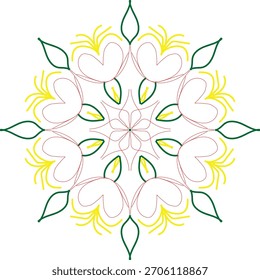 Circular mandala symbolizing inner peace
