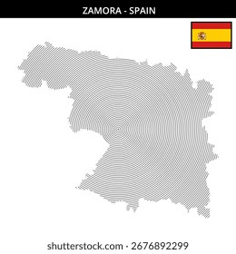 Rundkarte von Zamora mit seiner einzigartigen Geografie