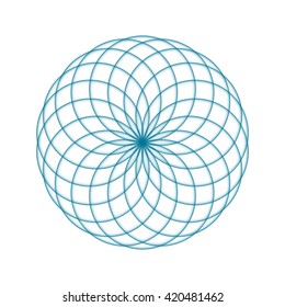 Circular mathematical ornament