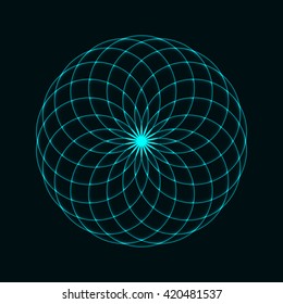 Circular mathematical ornament