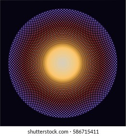 Circular mathematical ornament