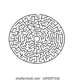 A circular maze with no solution, 13 corridors wide