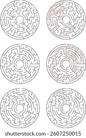 Circular Maze Puzzles Solutions and Unsolved Challenges