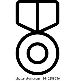 Circular medal of honor for the armed force officers