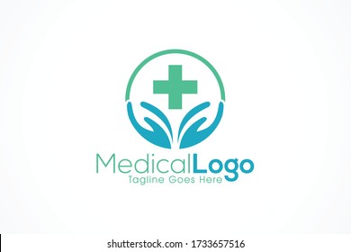 circular medical health care logo template