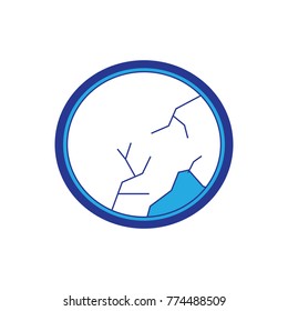  circular mirror icon image