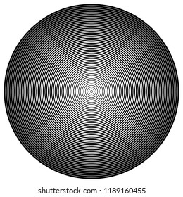 Circular Modern Etching Engraving Texture Spiral Globe Round Shape