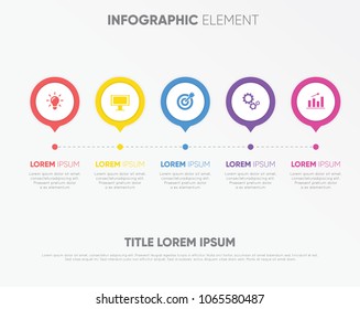 Circular modern infographic template