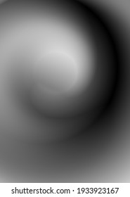 Circular monochrome gradient. Unusual minimalistic background. Cover design, banner. EPS vector.