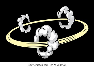 circular motion with clouds of speed