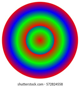 Circular multicolor element - Color wheel, color palette with unique color combination