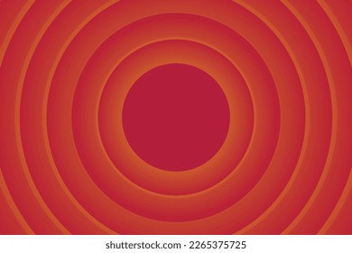 Circular Negative Space at center inspired by retro or vintage cartoon shows.