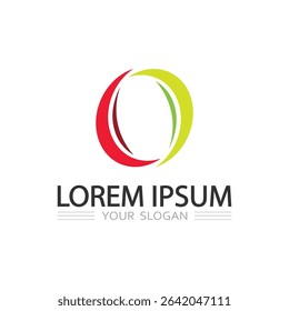 Circular O Logo Vector Design for Contemporary Business and Creative Media Use