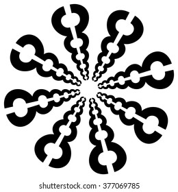 Circular - oncentric abstract design element , motiff