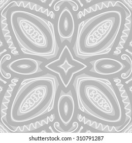 Circular oriental  pattern of delicate striped motif, spirals,zigzag, stars. Hand drawn.