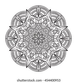 Circular ornament from abstract elements
