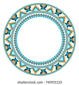 Circular ornament. The combination of geometry and hand drawn patterns.
Vintage decorative elements.
Logo.
