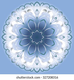 circular ornament, decoration snowflake 