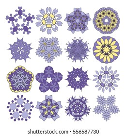 circular ornament design on a white background.