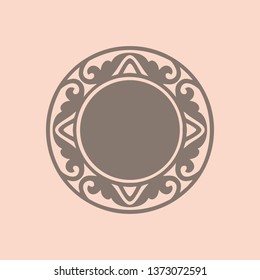 Circular ornament for the logo. Vector graphics.