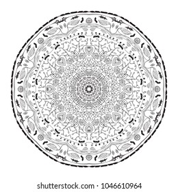  circular ornament, mandala