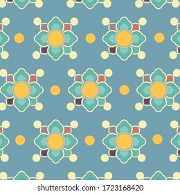 patrones circulares de adorno para motivos en tela.Vector EPS10