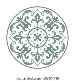 Circular ornament vector design