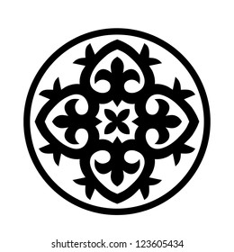 Circular ornament vector design