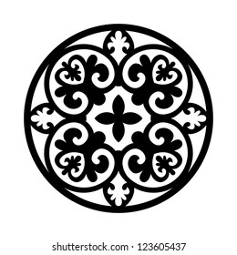 Circular ornament vector design