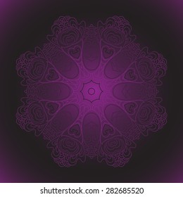Circular ornament. Vector ornamental abstract background
