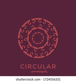 Los ornamentos circulares pueden utilizarse para plantillas de corte de papel, diseños de corte de madera.Vector EPS10
