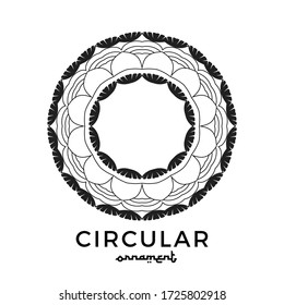 Circular ornaments can be used for paper cutting templates, wood cutting designs.Vector EPS10