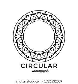 Circular ornaments can be used for paper cutting templates, wood cutting designs.Vector EPS10