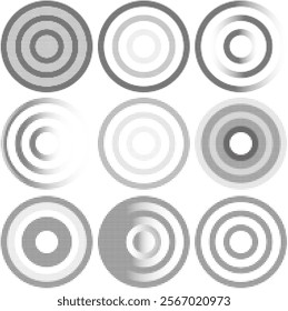 Circular ornaments in half-tone structure