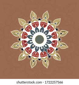 Circular Ornaments Traditional motifs.Vector EPS 10