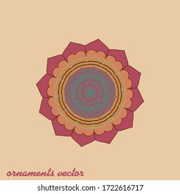 Circular Ornaments Traditional motifs.Vector EPS 10